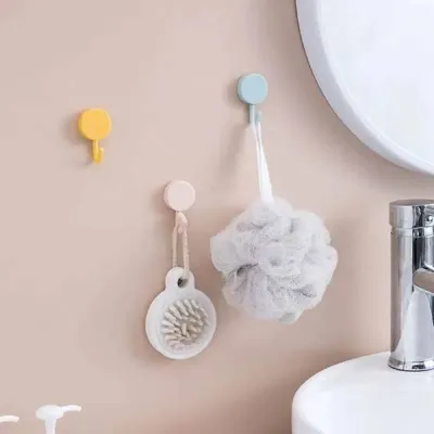 Round Decorative Colorful Wall Hook Set 